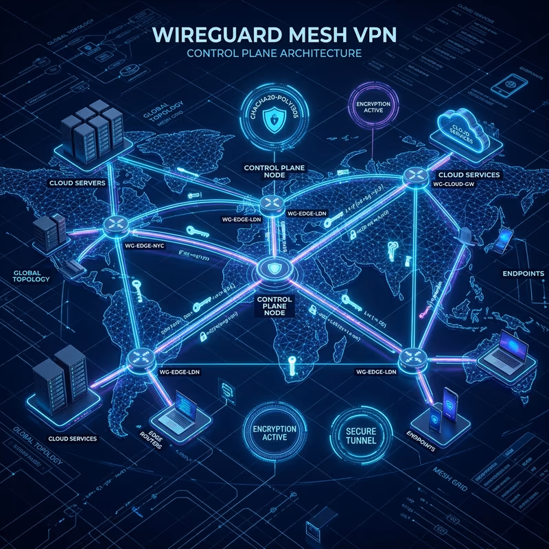 WireGuard mesh VPN control plane: How WireGuard Mesh Control Planes Manage Keys, Peers & Routes